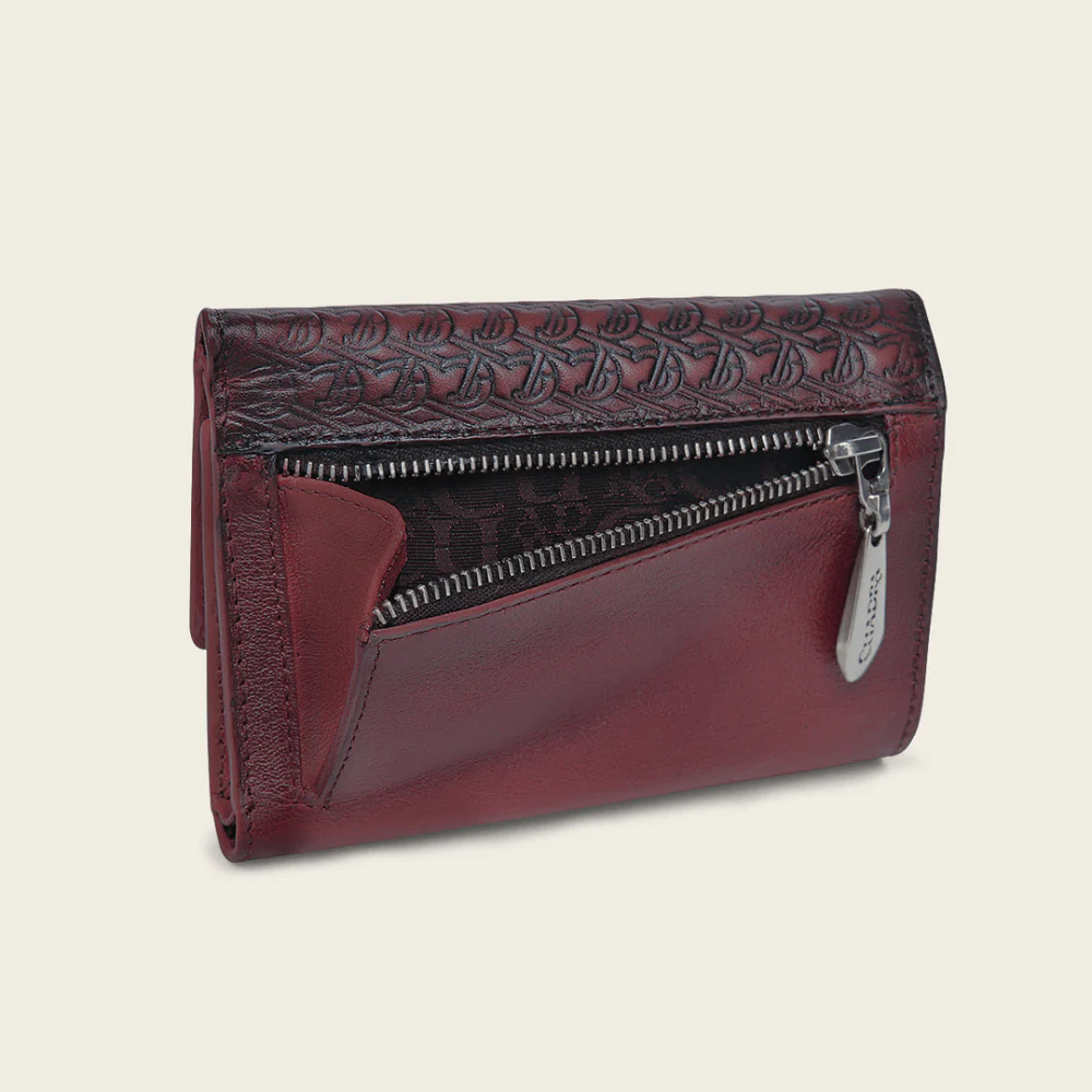 Billetera Cuadra Cashmere Vino - Image 5