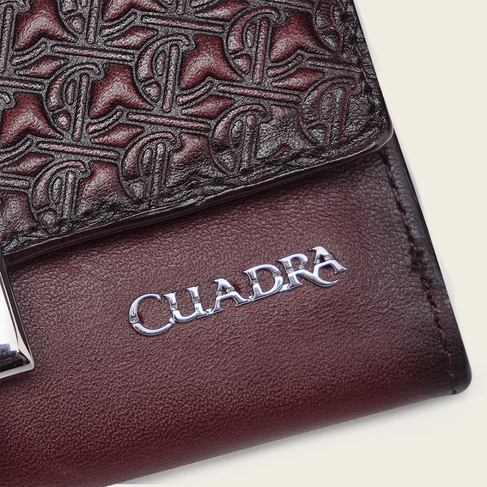 Billetera Cuadra Cashmere Vino - Image 6