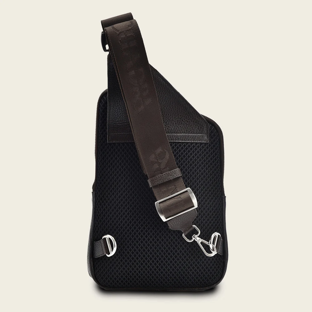Bolso Bandolera Cuadra Marron Oscuro - Image 4