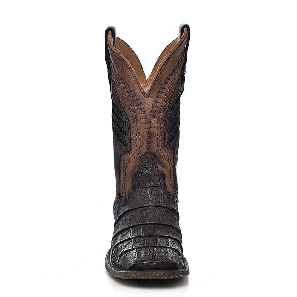 Bota Vaquera Brown Caiman - Image 3