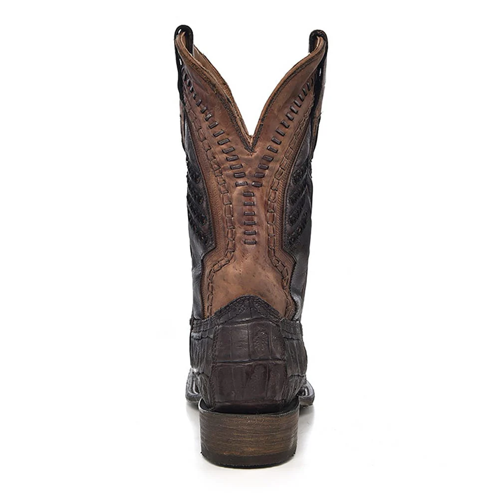 Bota Vaquera Brown Caiman - Image 4