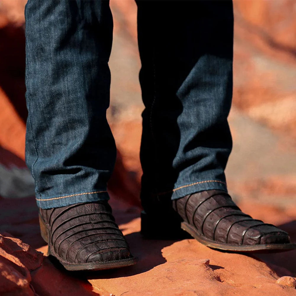 Bota Vaquera Brown Caiman - Image 5