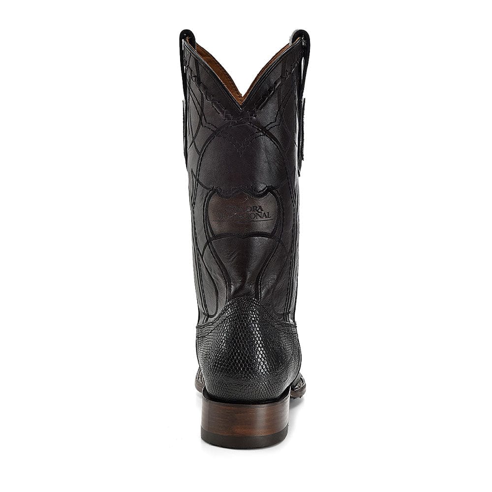 Bota Vaquera Cuadra Bandolero Lizard Negro - Image 5