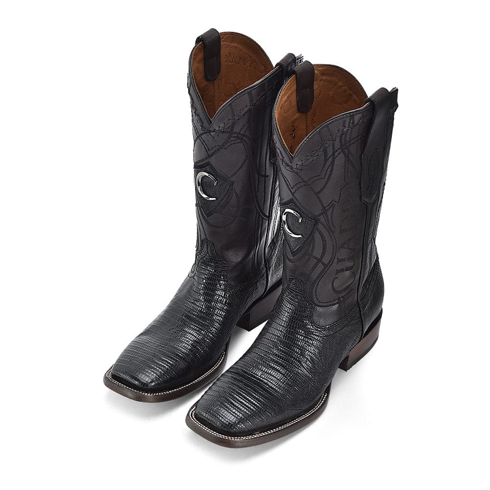 Bota Vaquera Cuadra Bandolero Lizard Negro - Image 6