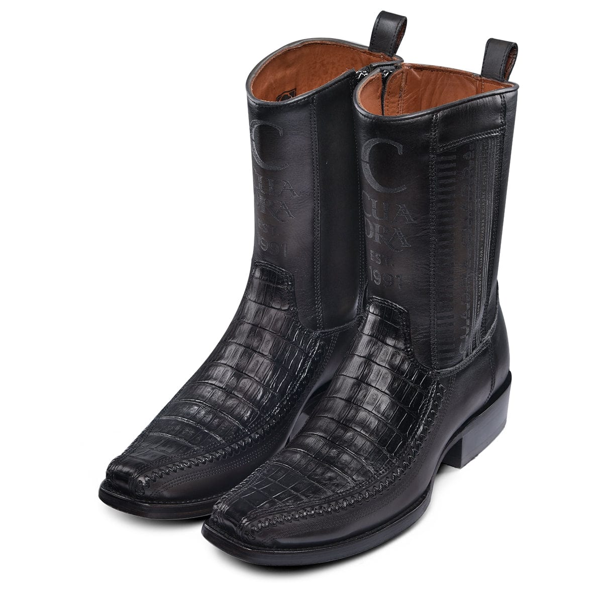 Bota Vaquera Cuadra Legado Llanero Negro - Image 8