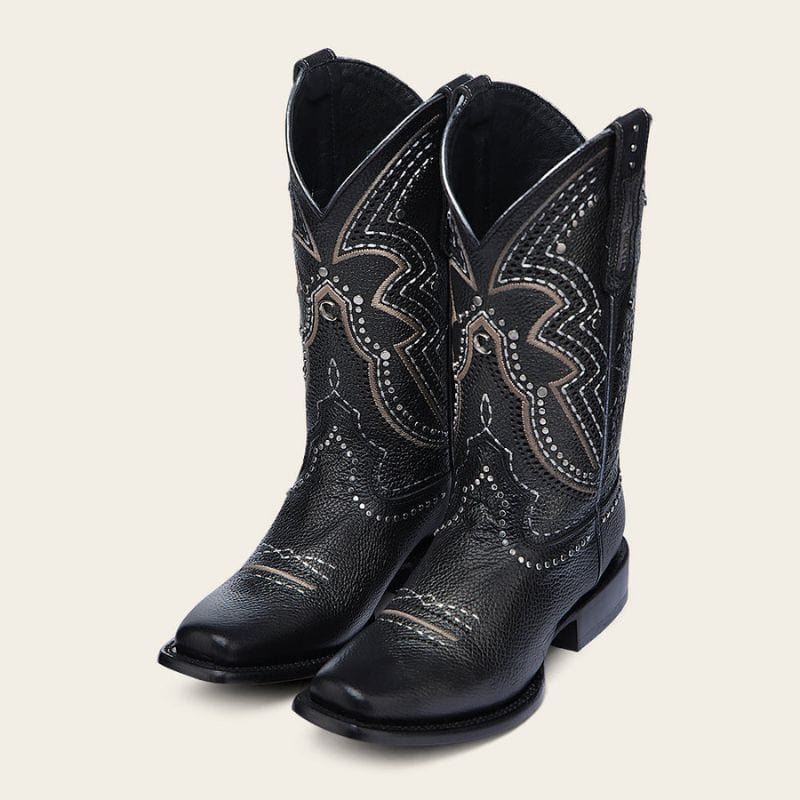 Bota Vaquera Rodeo Bovino Negra - Image 8