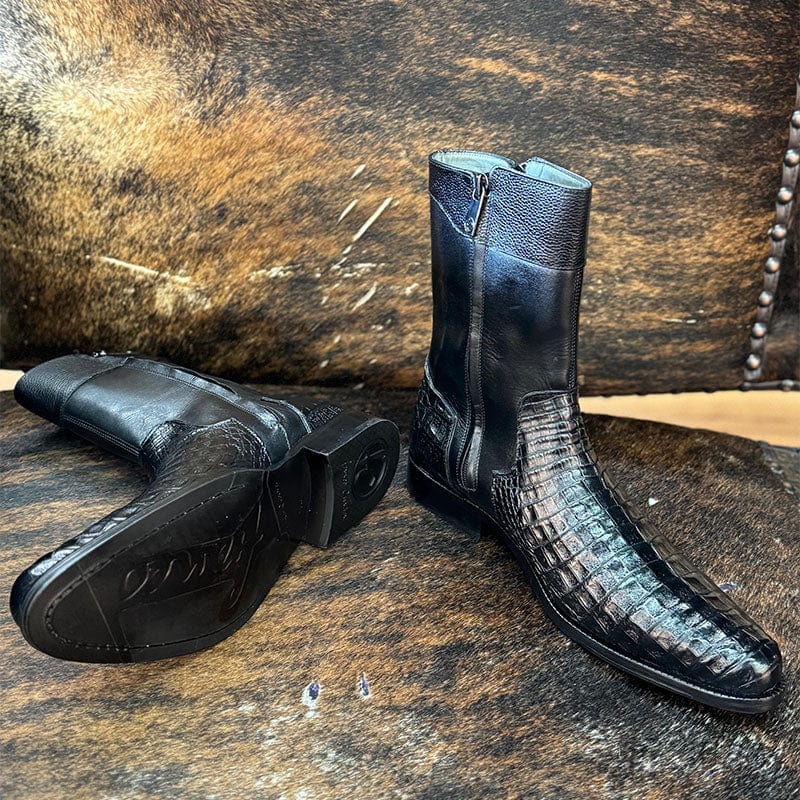 Botin Franco Milano Black Doble Cierre - Image 4