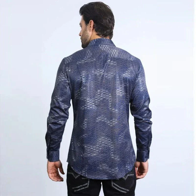 Camisa Platini Floral Gris - Image 3