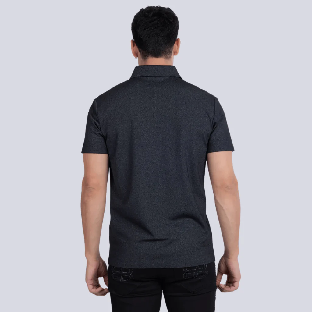 Camisa Polo Barabas Negra Valmont - Image 3