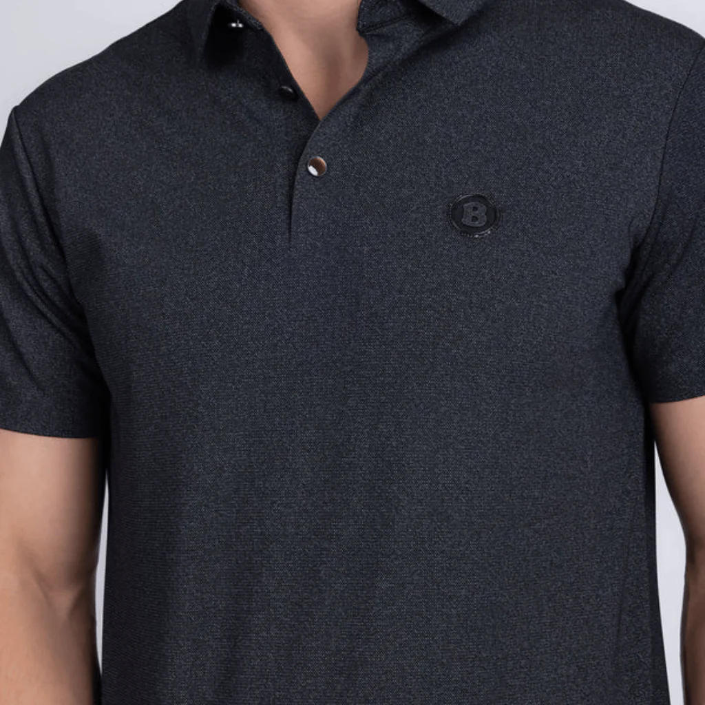 Camisa Polo Barabas Negra Valmont - Image 4