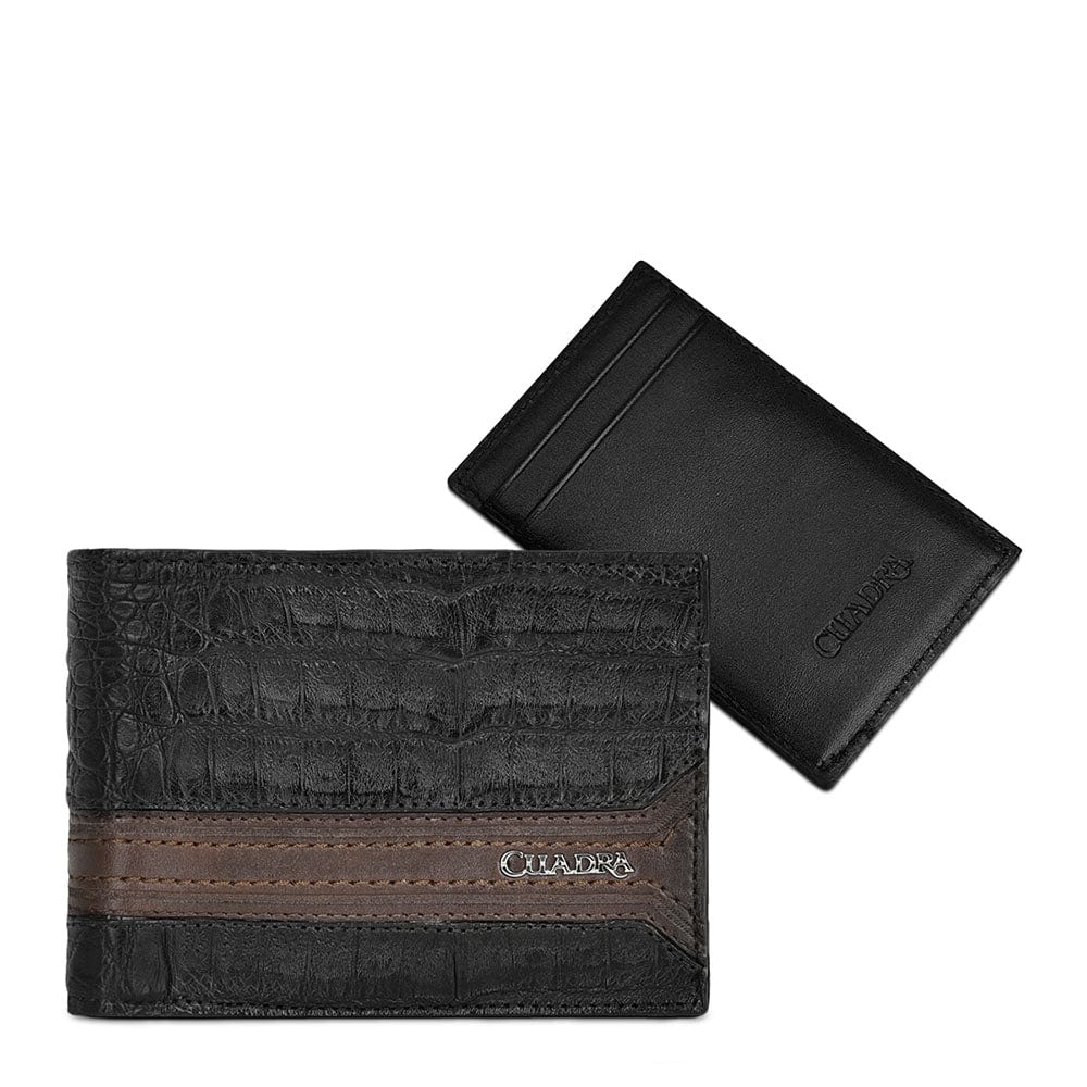 Cartera Cuadra DU509 Fuscus Caiman Negra - Image 5