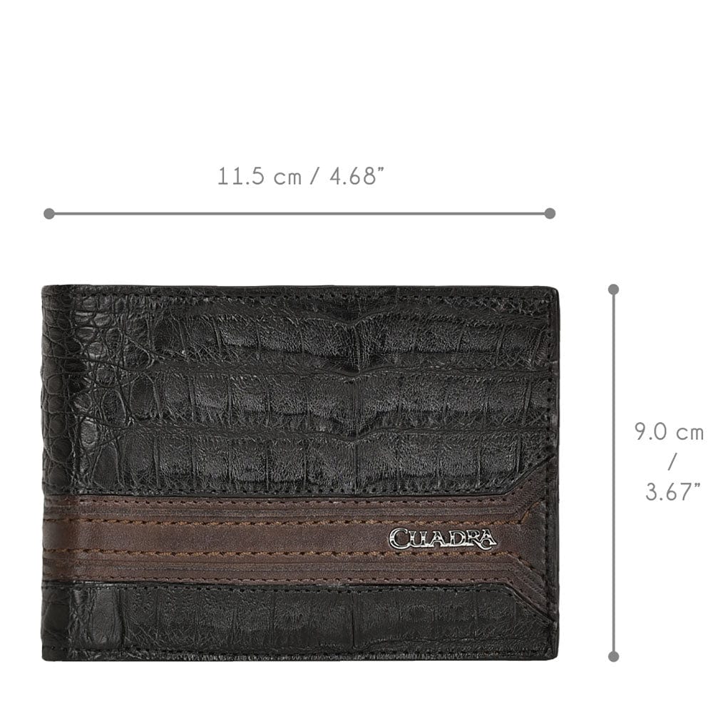 Cartera Cuadra DU509 Fuscus Caiman Negra - Image 7