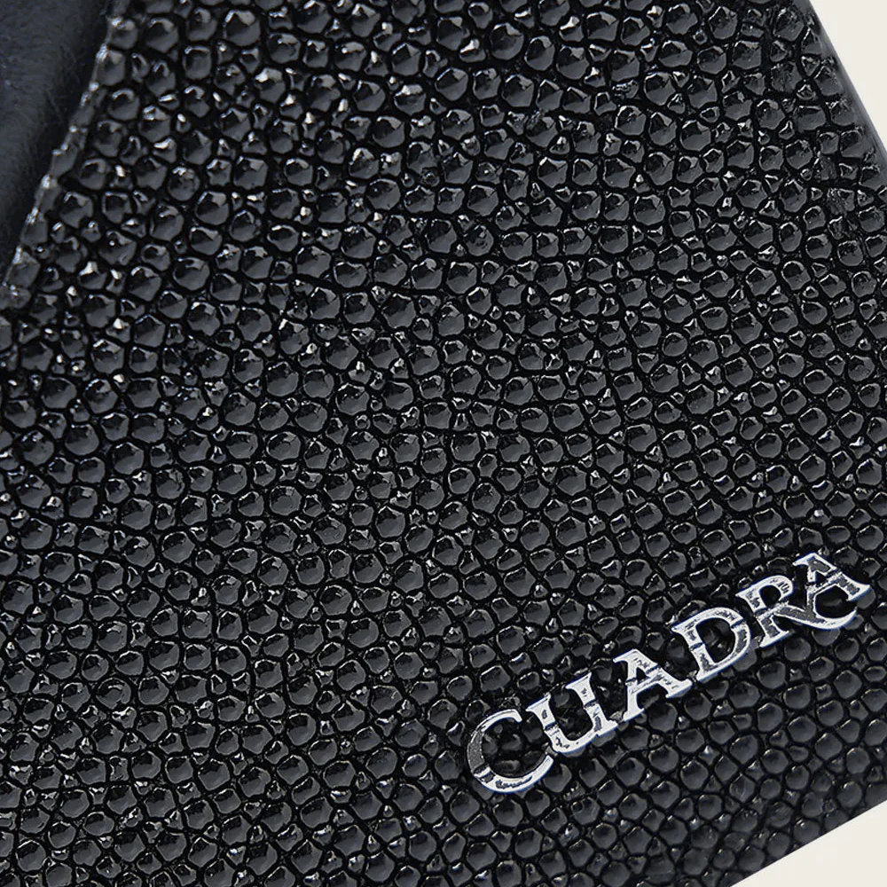 Cartera Cuadra Luxury Stingray Negro/Azul - Image 5