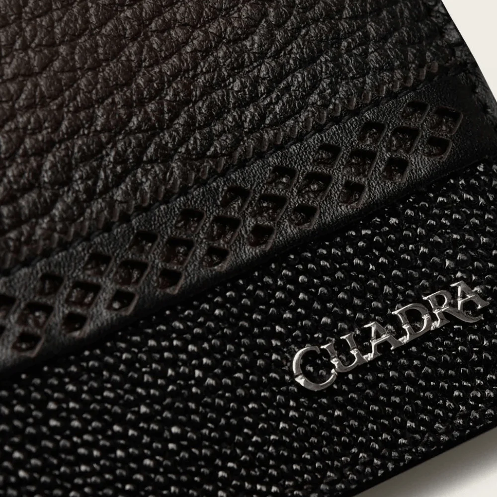Cartera Cuadra Raya Marron - Image 5