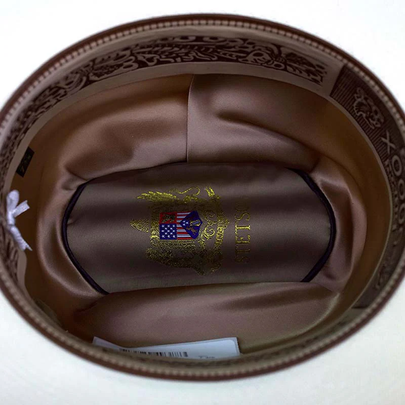 Sombrero Stetson El Jefe 5000x toquilla Chocolate Ala 3 1/2" - Image 3